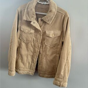 Tan Corduroy Women's Jacket